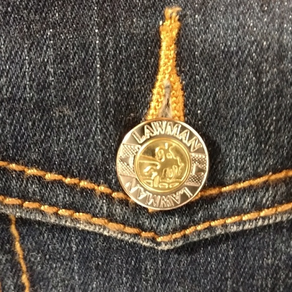 Rare OOAK Lawman Jeans Sample Denim Jacket Sm-Med - Picture 3 of 8